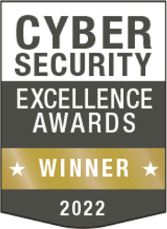 Award logo: Cybersecurity Excellence Awards Winner