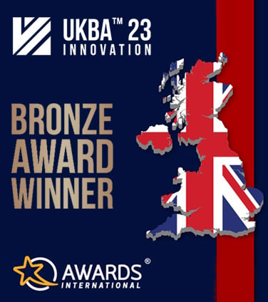 Award logo: UK Business and Innovation Awards